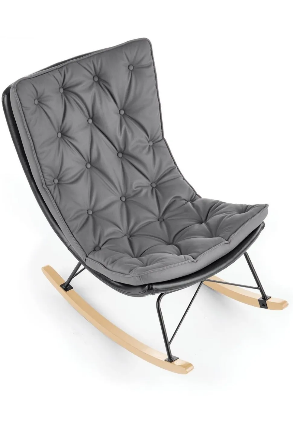 Fotel na biegunach Digro szary