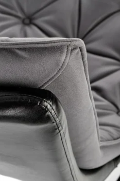 Fotel na biegunach Digro szary