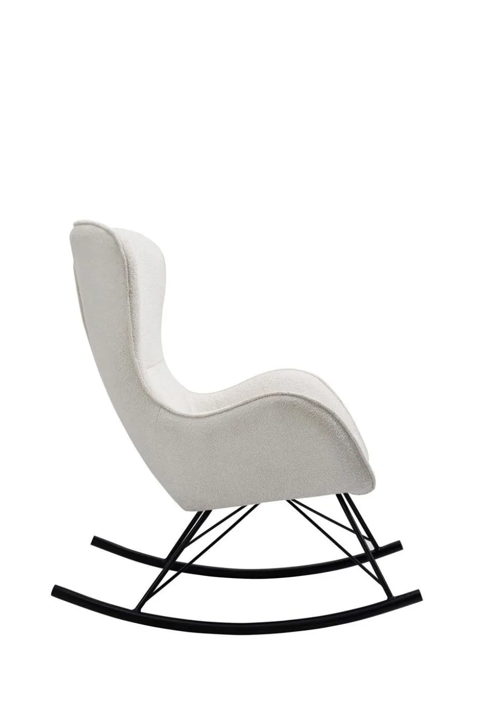 Fotel na biegunach Fabi biały