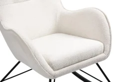 Fotel na biegunach Fabi biały