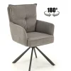 Fotel obrotowy Aldora popielaty