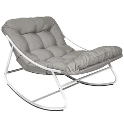 Fotel ogrodowy bujany Tenerife szary
