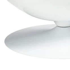 Fotel Ovalia Chair biało czarny nowoczesny