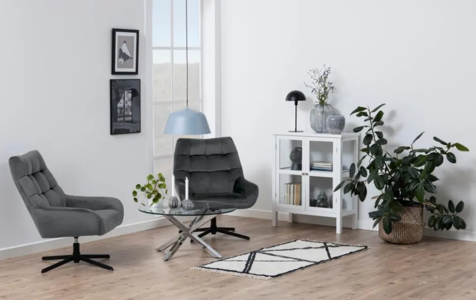 Fotel Paris szary ciemny