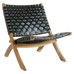 Fotel Perugia skóra czarna