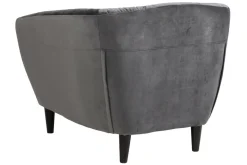 Fotel Ria VIC Dark grey pikowany