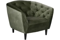 Fotel Ria VIC Forest green pikowany