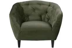 Fotel Ria VIC Forest green pikowany