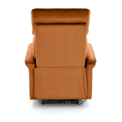 Fotel rozkładany Karlin Velvet cynamonowy