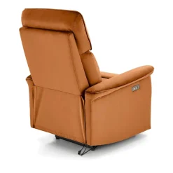 Fotel rozkładany Karlin Velvet cynamonowy