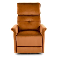 Fotel rozkładany Karlin Velvet cynamonowy