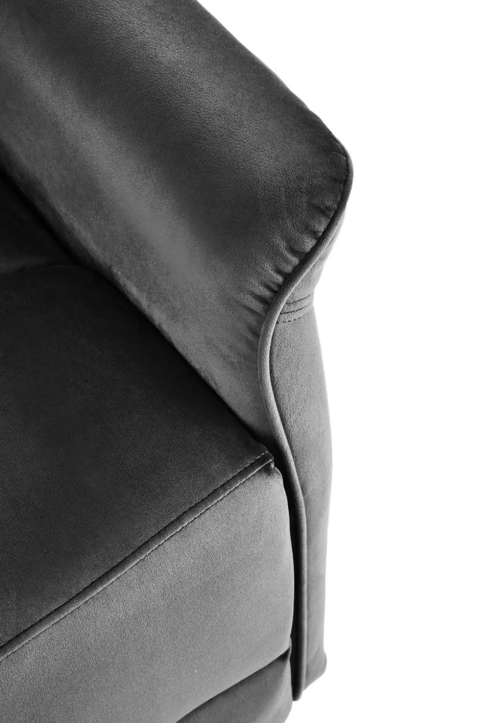 Fotel rozkładany Karlin Velvet czarny