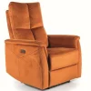 Fotel rozkładany Mars pomarańczowy VIC z funkcją masażu