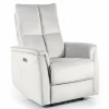 Fotel rozkładany Mars szary jasny VIC z funkcją masażu