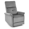 Fotel rozkładany recliner Karlin welwet szary