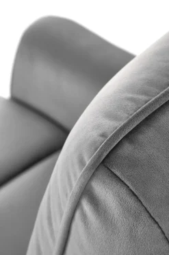 Fotel rozkładany recliner Karlin welwet szary