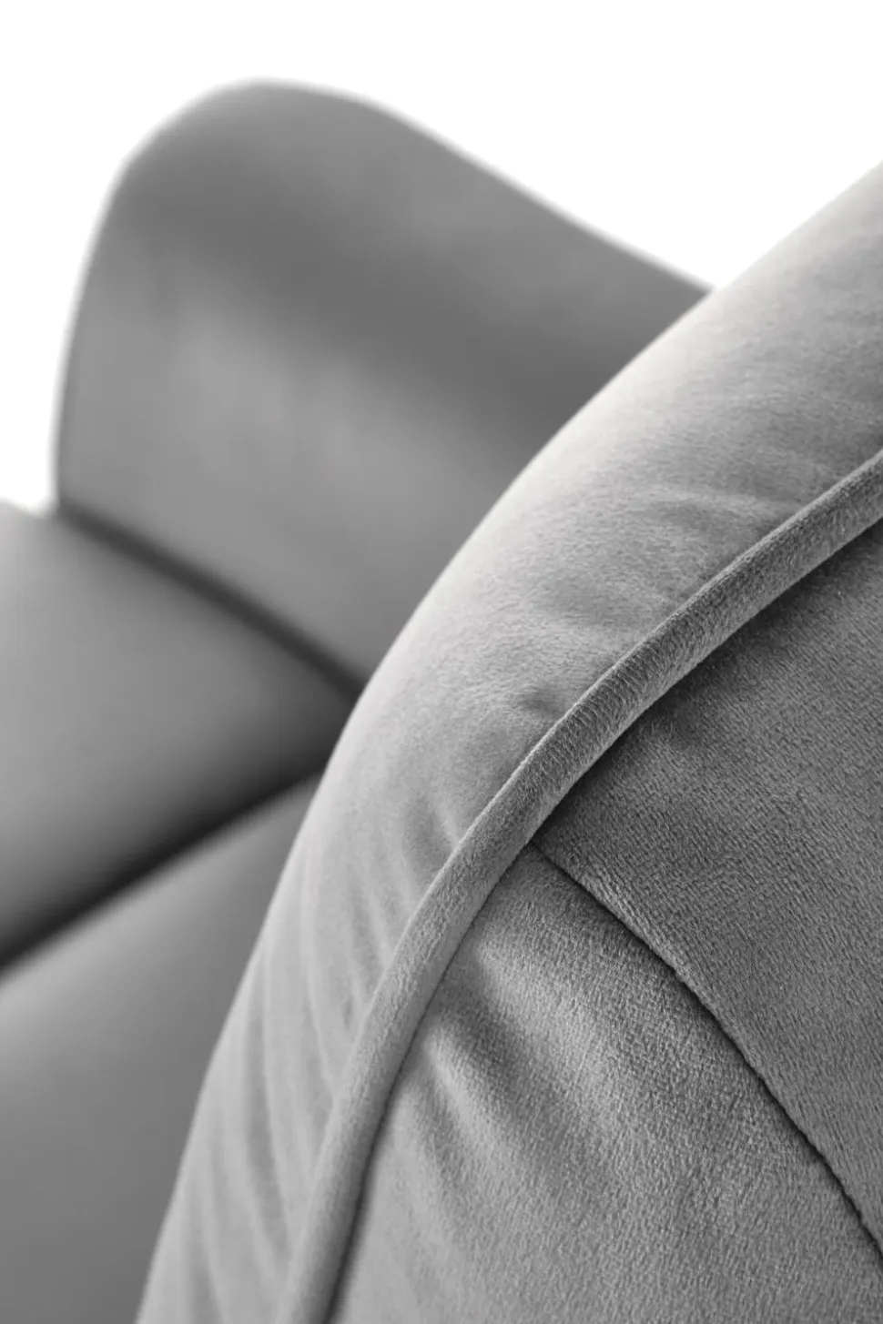 Fotel rozkładany recliner Karlin welwet szary