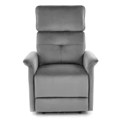 Fotel rozkładany recliner Karlin welwet szary