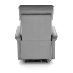 Fotel rozkładany recliner Karlin welwet szary