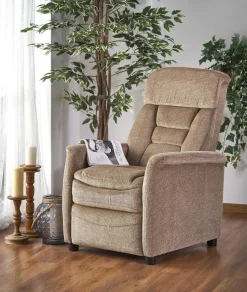 Fotel rozkładany recliner Dumont beżowy