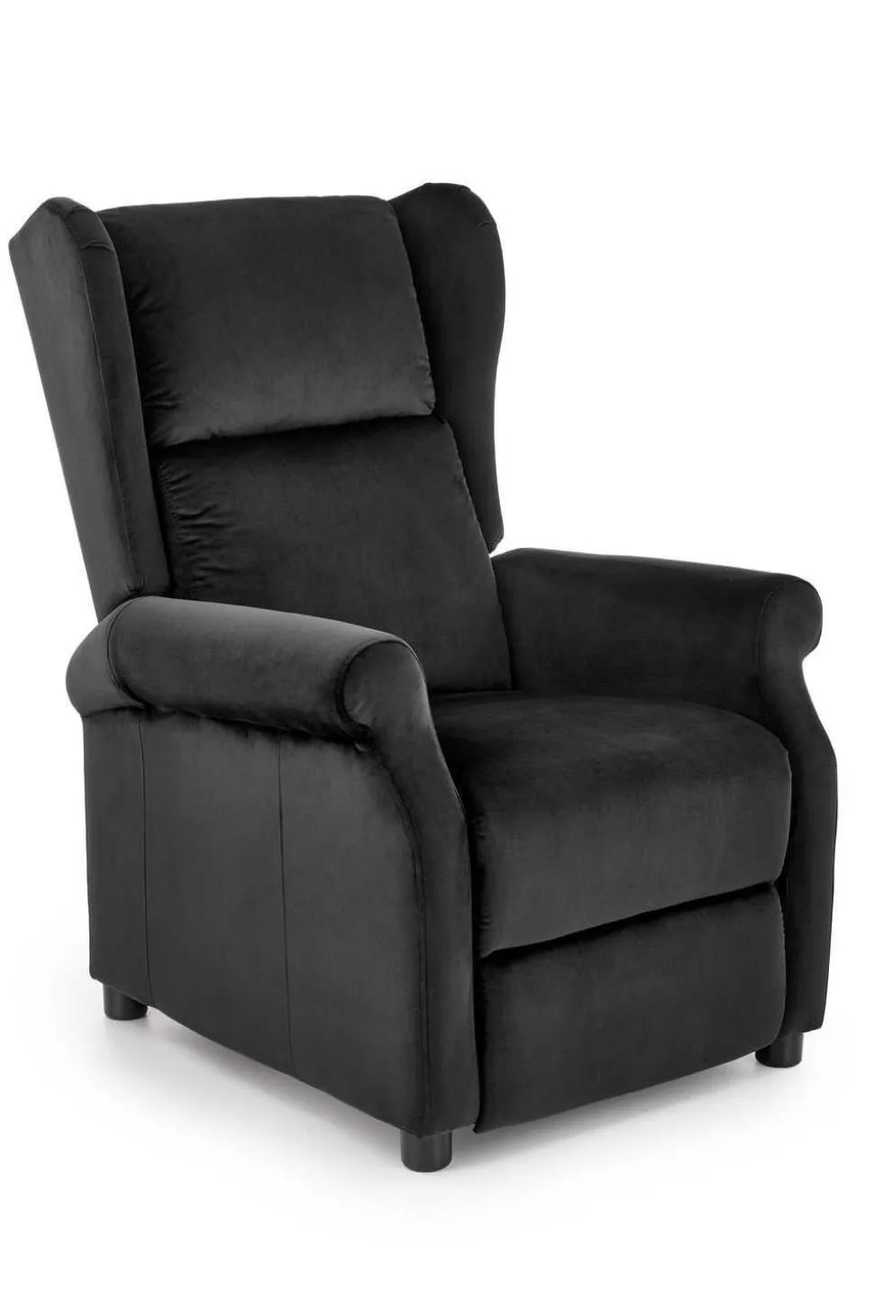 Fotel rozkładany recliner Nagu czarny