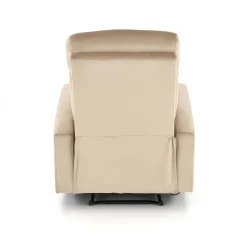 Fotel rozkładany recliner Veral welwet beżowy