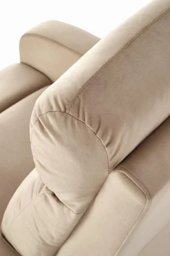 Fotel rozkładany recliner Veral welwet beżowy