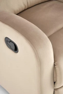 Fotel rozkładany recliner Veral welwet beżowy