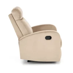 Fotel rozkładany recliner Veral welwet beżowy