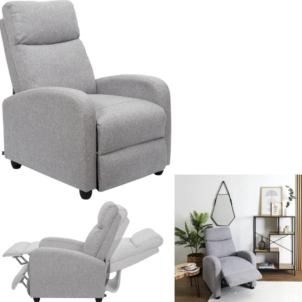 Fotel rozkładany Recliner Dream szary