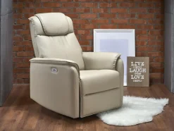 Fotel rozkładany recliner Paradise beż