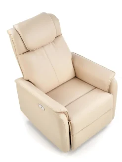 Fotel rozkładany recliner Paradise beż