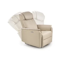 Fotel rozkładany recliner Paradise beż