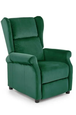 Fotel rozkładany recliner Nagu zielony ciemny