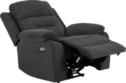Fotel rozkładany recliner Vansbro szary ciemny
