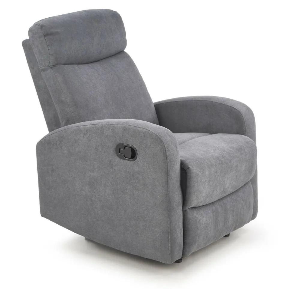 Fotel rozkładany recliner Graus szary