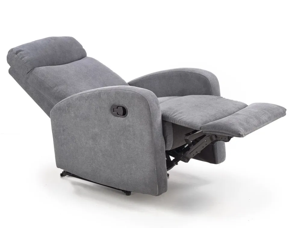 Fotel rozkładany recliner Graus szary