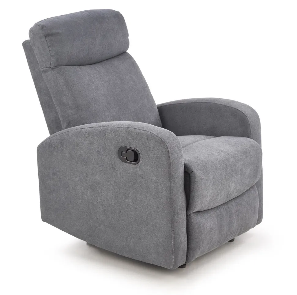 Fotel rozkładany recliner Graus szary