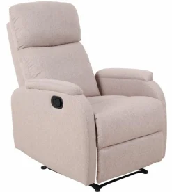 Fotel rozkładany recliner Paige beżowy