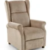 Fotel rozkładany recliner Nagu beżowy jasny