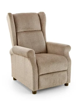 Fotel rozkładany recliner Nagu beżowy jasny