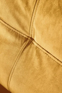 Fotel rozkładany recliner Dativo welwet żółty