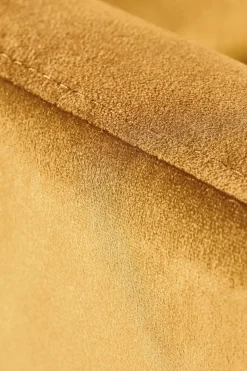 Fotel rozkładany recliner Dativo welwet żółty