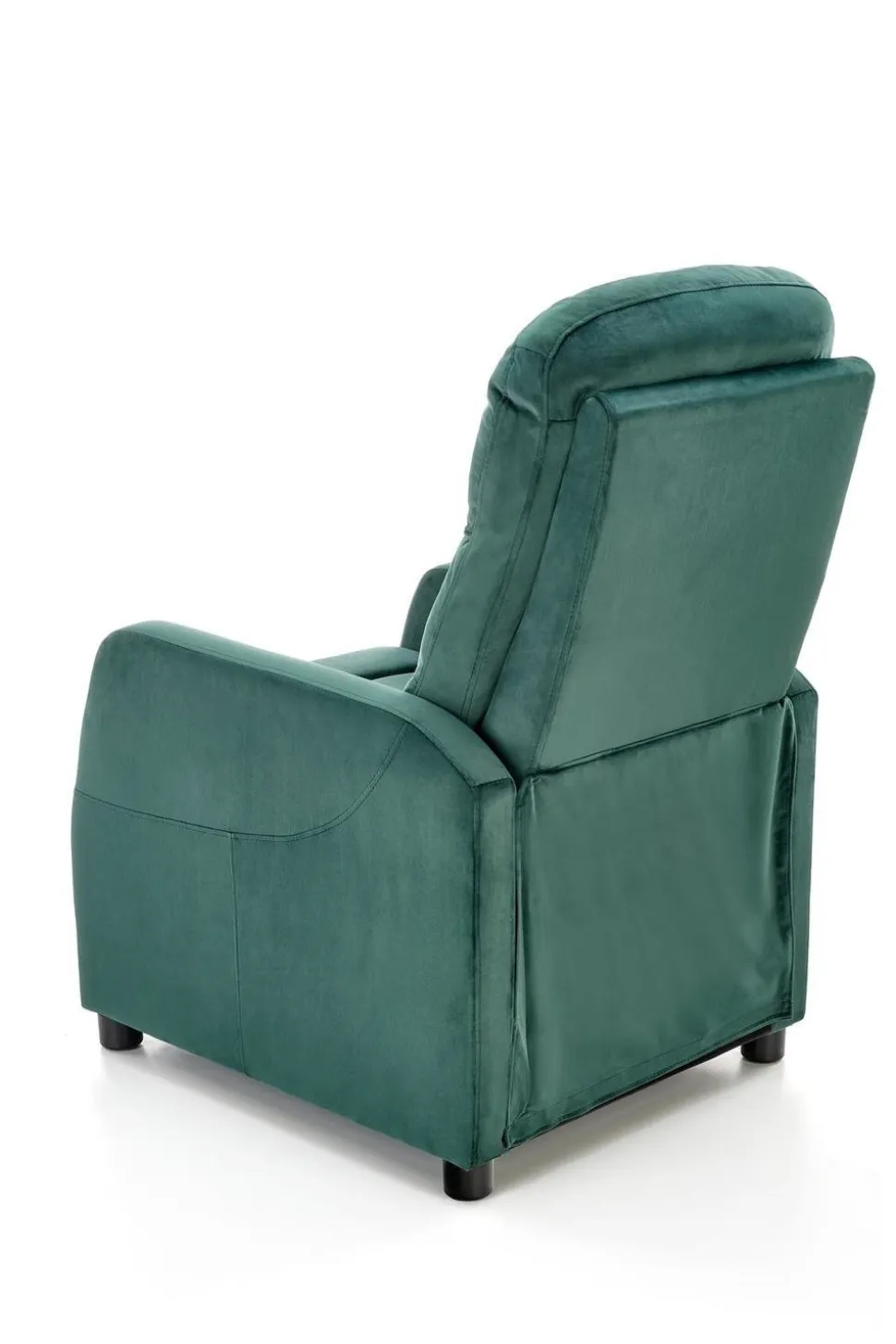 Fotel rozkładany recliner Dativo welwet zielony