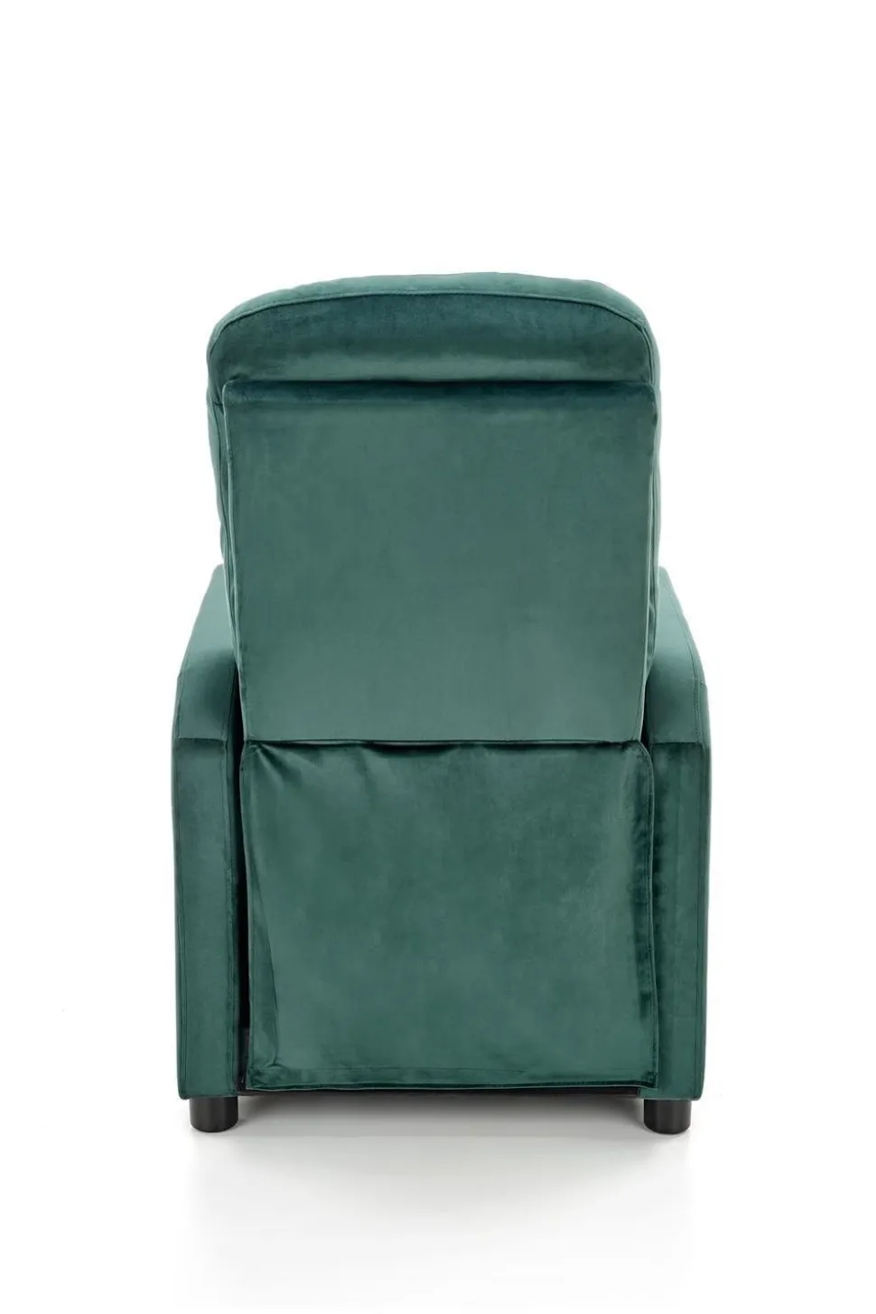 Fotel rozkładany recliner Dativo welwet zielony