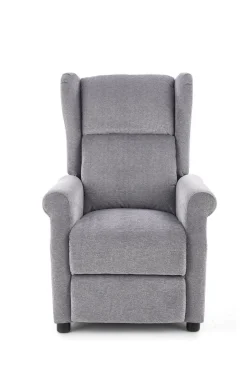 Fotel rozkładany recliner Nagu szary jasny