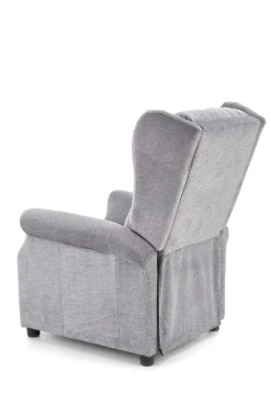 Fotel rozkładany recliner Nagu szary jasny