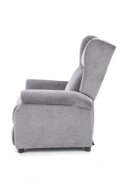 Fotel rozkładany recliner Nagu szary jasny
