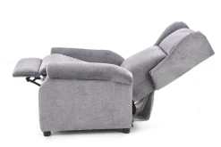 Fotel rozkładany recliner Nagu szary jasny