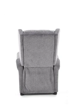 Fotel rozkładany recliner Nagu szary jasny